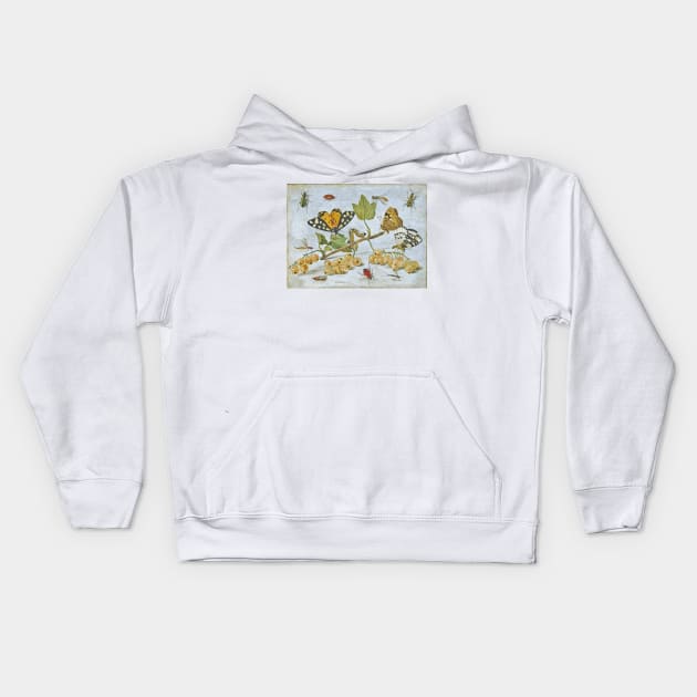 Insects Crawling Kids Hoodie by Bravuramedia